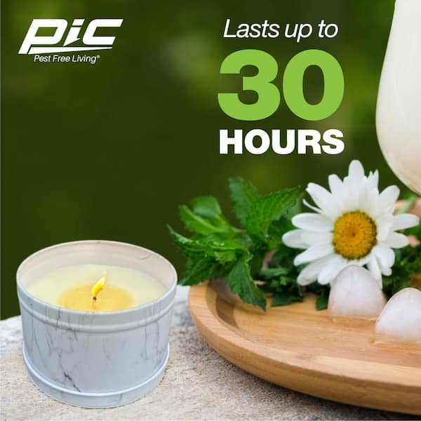 PIC Mosquito Repellent Candle, Citronella Candle MRC - The Home Depot