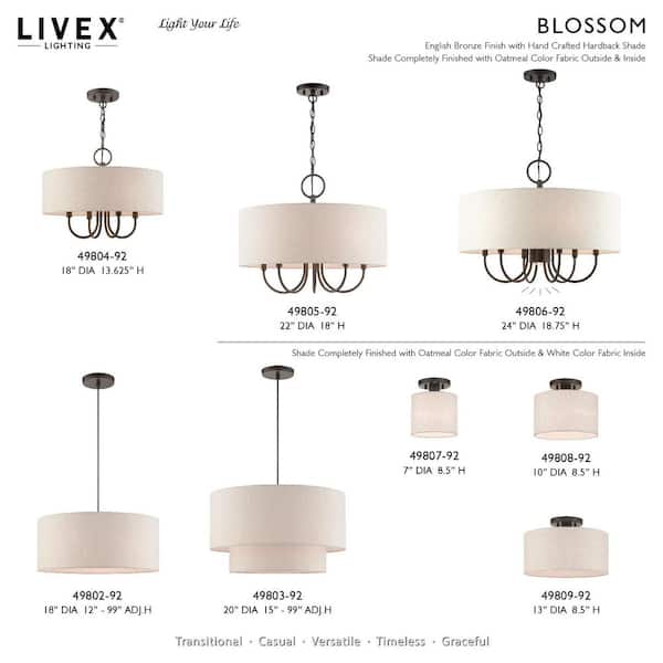 AVIANCE LIGHTING Whitney 3-Light English Bronze Pendant HD74446