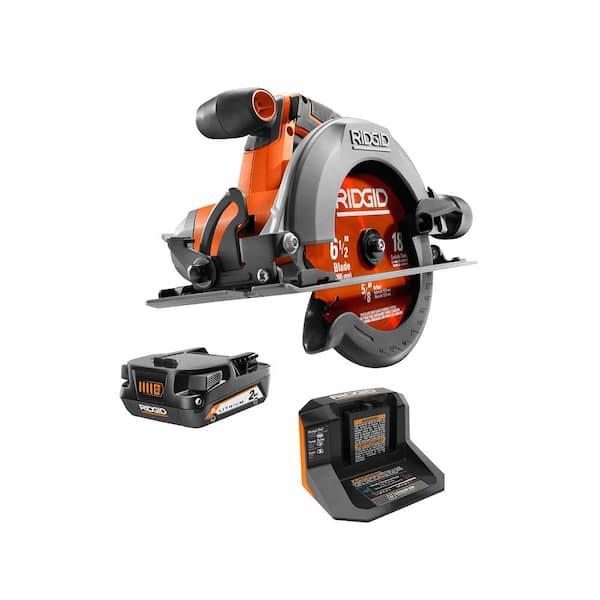 18V Cordless 6 1/2 in. Circular Saw Kit with 2.0 Ah Battery and Charger