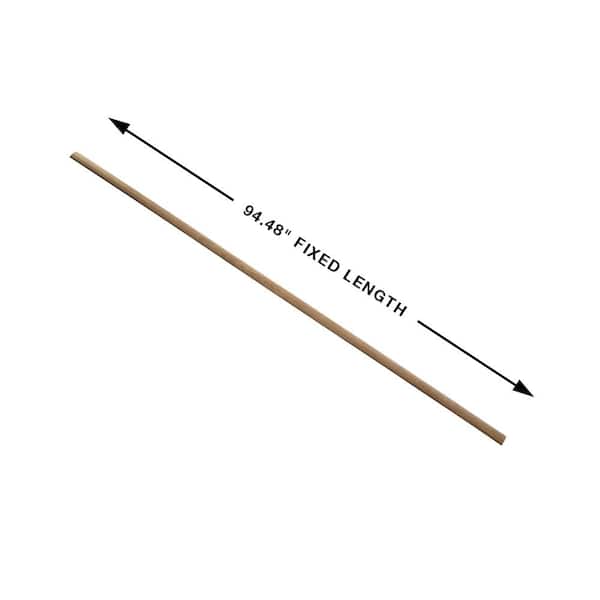 French Oak Novato 0.275 in. Thickness x 1.85 in. Width x 94.48 in. Length Vinyl 3 in 1 Molding