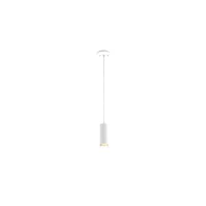 Florian 50-Watt Integrated LED White Mini Pendant with Plastic Shade