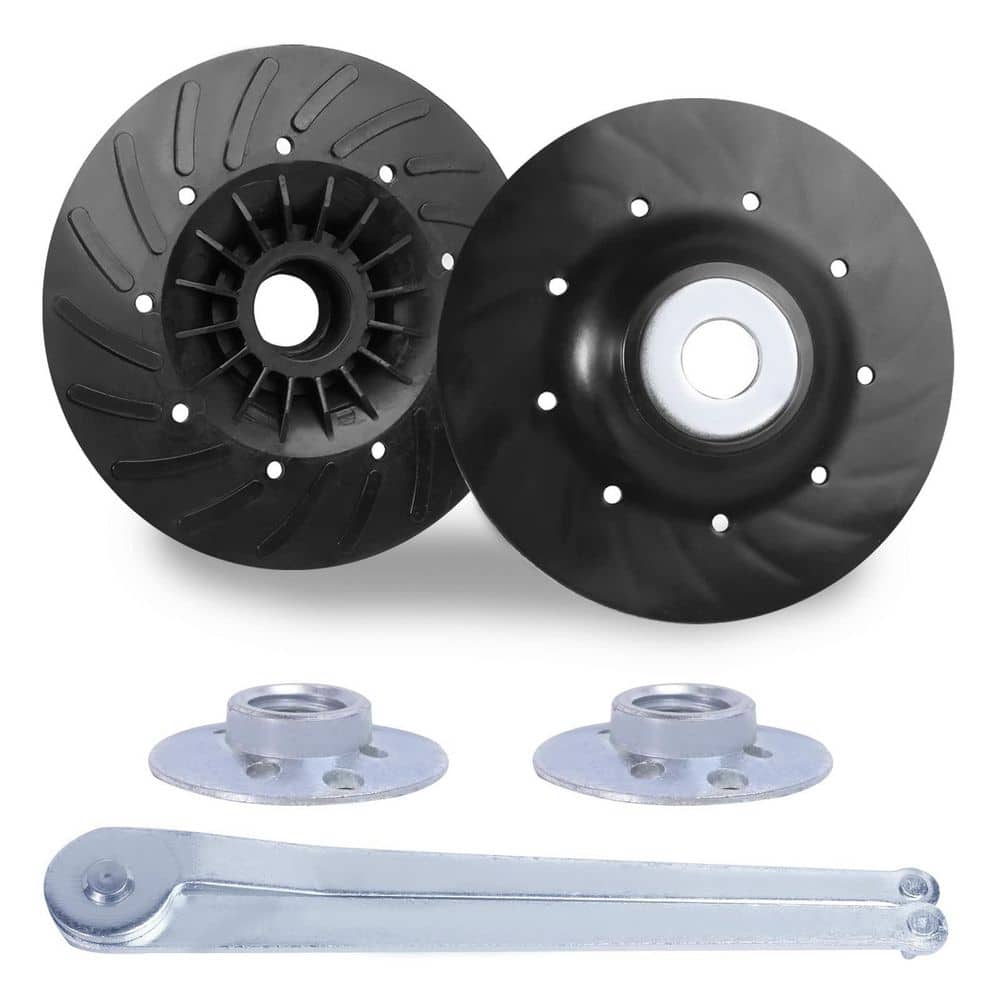 4.5 in. Resin Fiber Angle Grinder Backing Pad with Ribbed Design for Grinding Polishing Sanding Woodworking 2 Pieces price history on PriceWatchPro