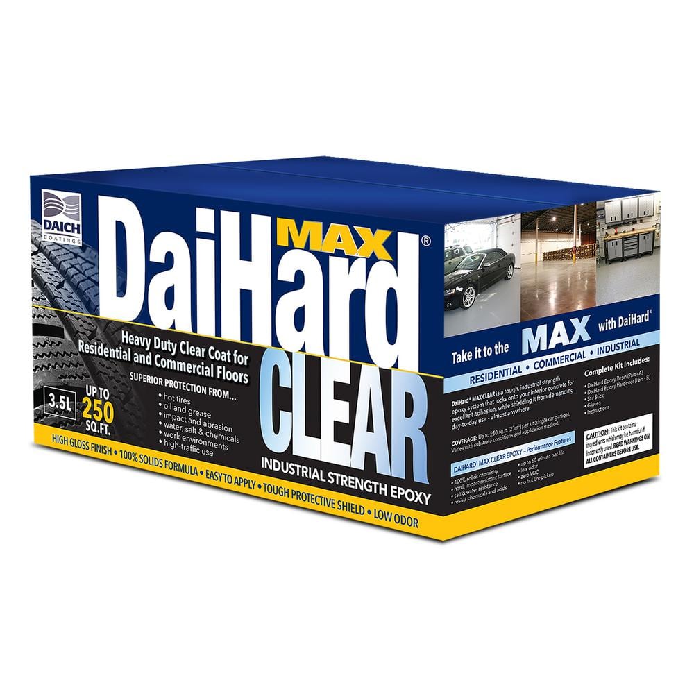 Max 3.6 qt. Clear Epoxy Interior Concrete and Garage Floor paint