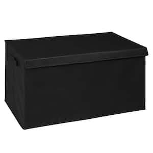 16 in. H x 30 in. W x 15 in. D Black Fabric Cube Storage Bin