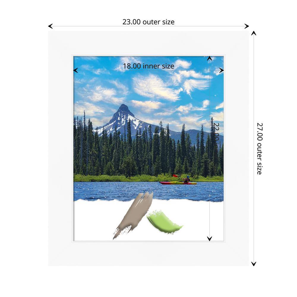 Cabinet White Matte Polystyrene Wall Picture Frame