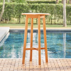 Julia Honey Square Wood Outdoor Bistro Table
