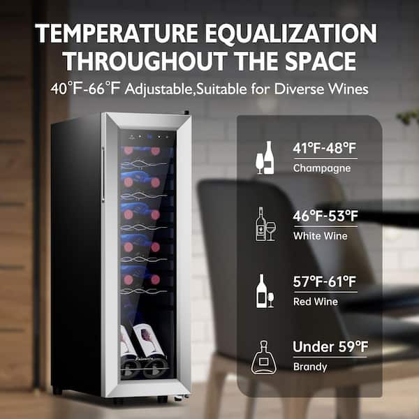 Kalamera Single Zone 12-Bottle Free Standing Compressor Wine