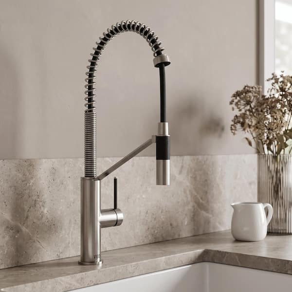 VIGO Livingston Single Handle Pull-Down Sprayer Kitchen Faucet in