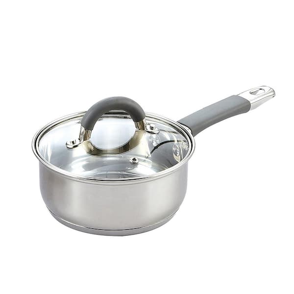 12Pc Stainless Steel Induction Hob Casserole Saucepan Stock Pot Fry Pan Cookware 