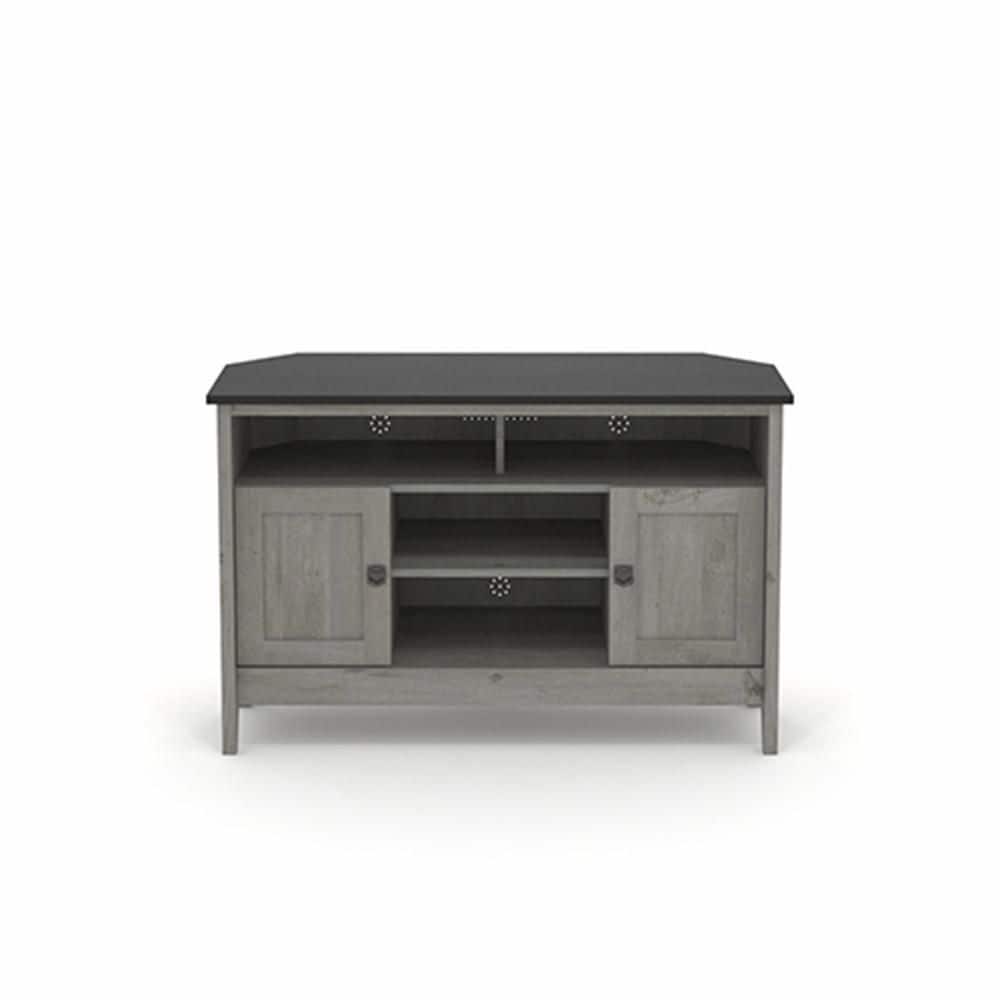 Mystic Oak Corner TV Stand with Cabinets for 50" TVs