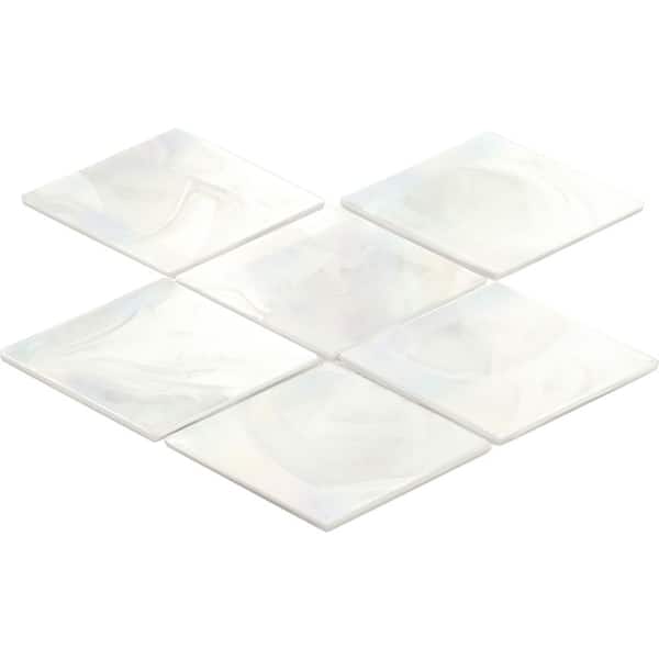 Daltile Starcastle Milky Way 12 in. x 10 in. Glass Diamond Scale Mosaic Tile (337.5 sq. ft./Pallet) SC72DIAMNSCMSPL