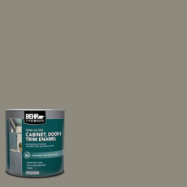 BEHR PREMIUM 1 qt. #790D-5 Squirrel Semi-Gloss Enamel Interior/Exterior Cabinet, Door & Trim Paint