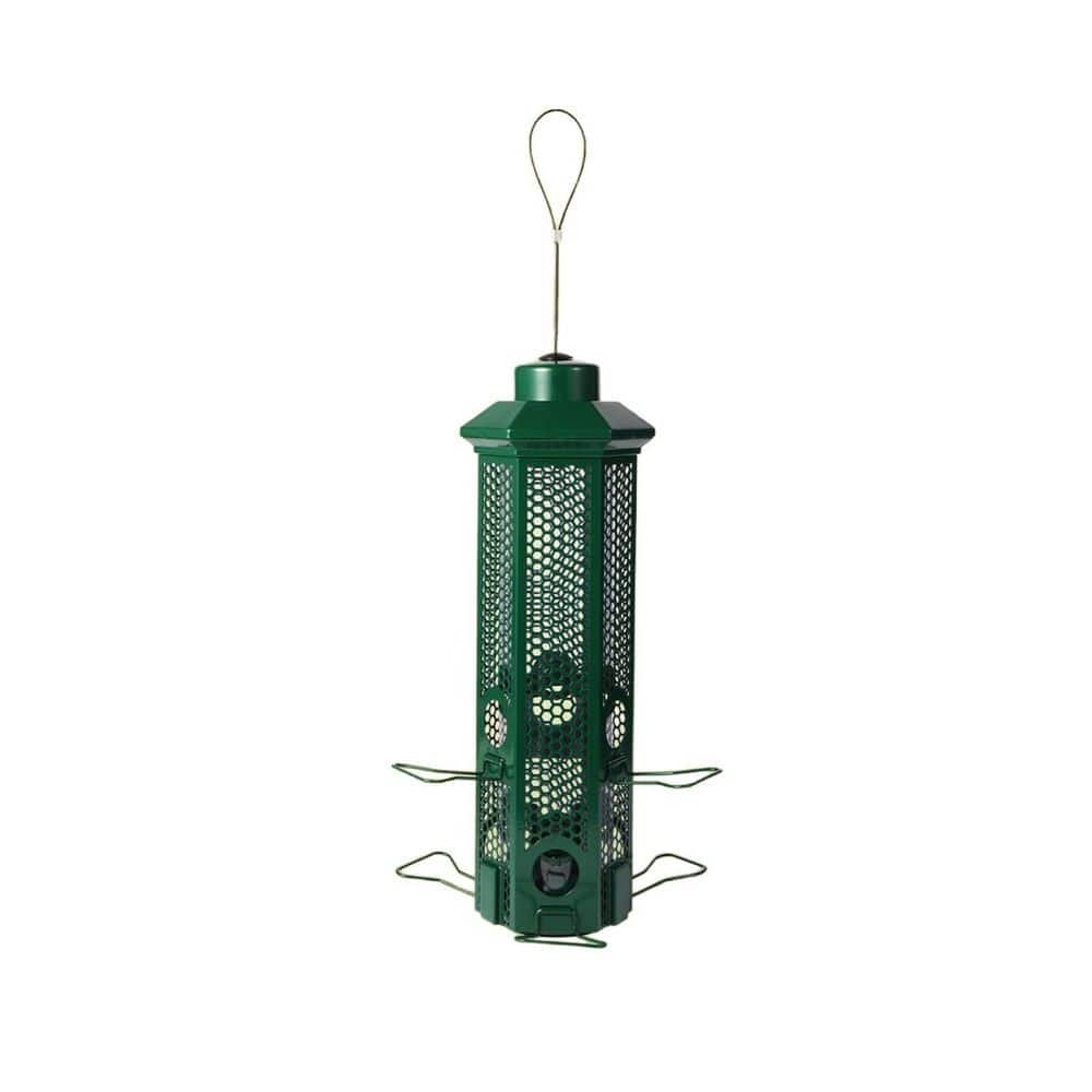 Green Metal Squirrel Proof Bird Feeders with Removable Base, 6 Weight-Activated Ports Perches price history on PriceWatchPro