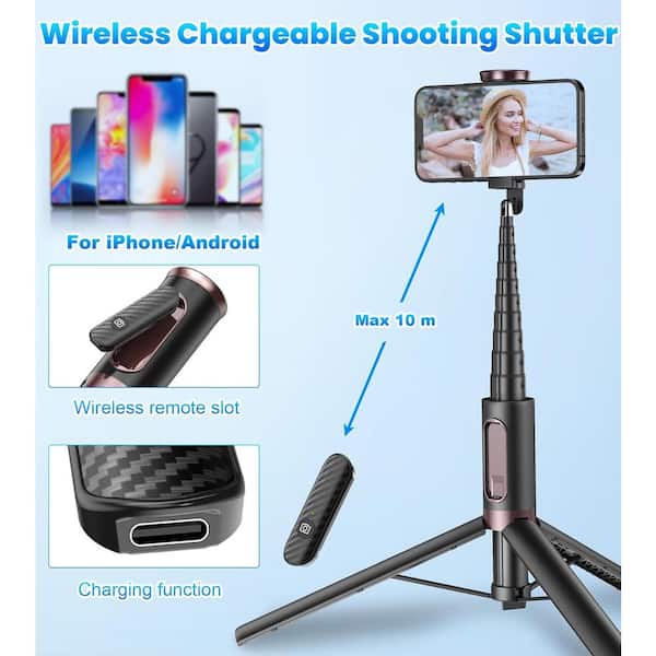 Ahfiwaso Portable Phone Selfie Stick Tripod with Integrated Ahfiwaso Portable Phone Selfie Stick Tripod with Integrated