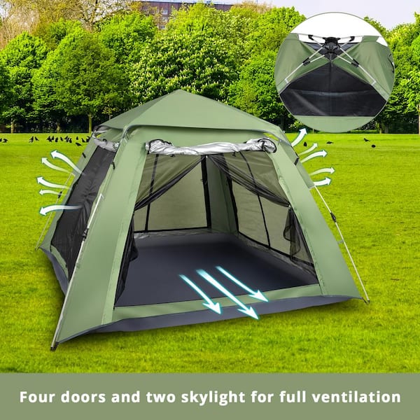 Karl home 4 Person Pop up Camping Tent with Carry Bag 434050006666