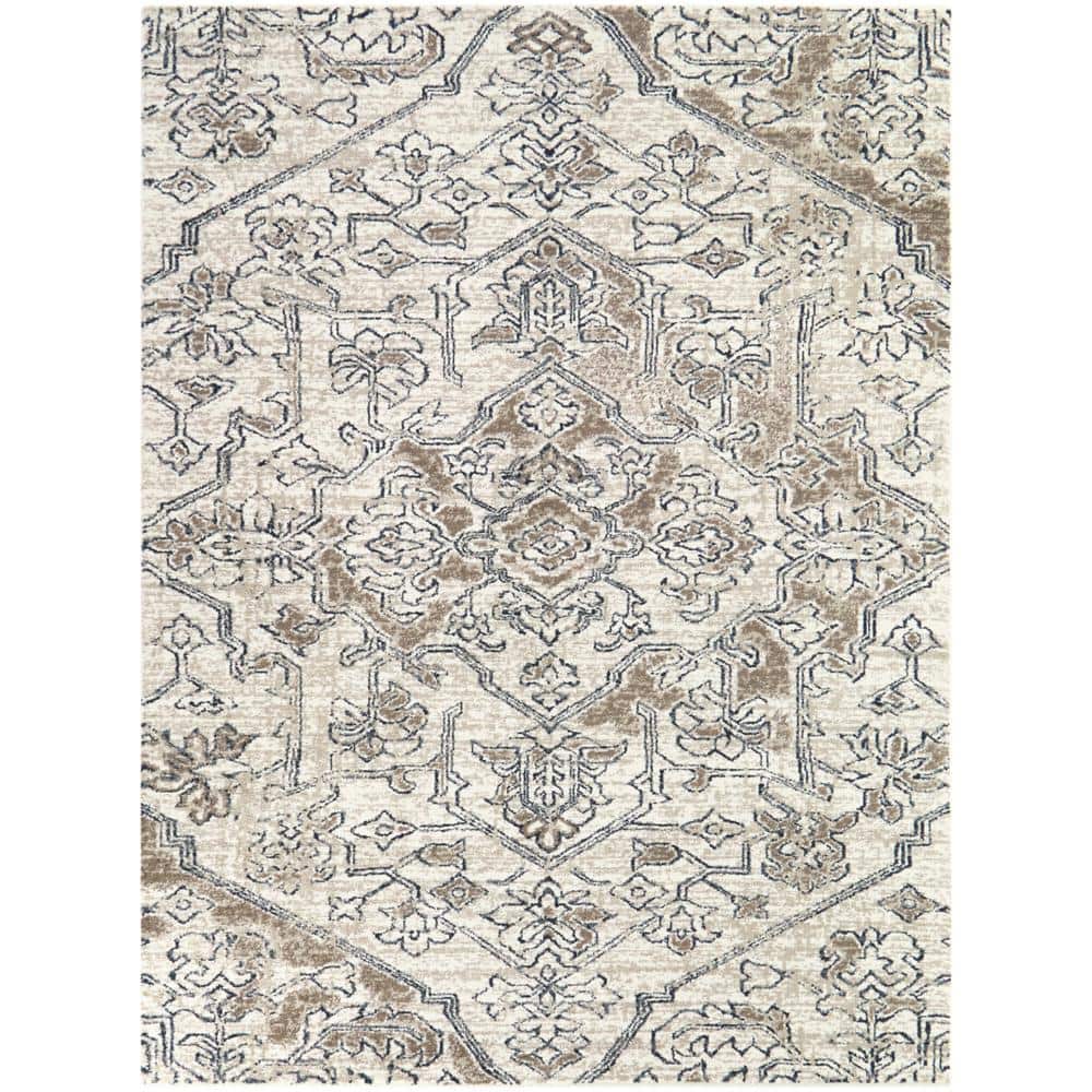 Rosehill Cream 6 ft. x 9 ft. Traditional Area Rug price history on PriceWatchPro