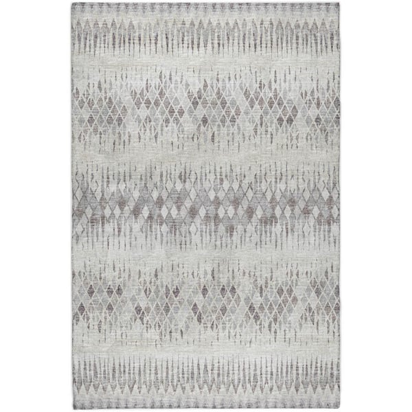 Dream Shag Premium Machine Washable Abstract ADS38 Beige 9 ft. x 12 ft. Area Rug