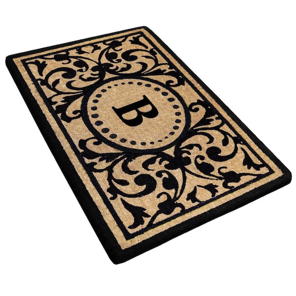 Nedia Home Heritage 30 in. x 48 in. Heavy Duty Coir Plain Door Mat