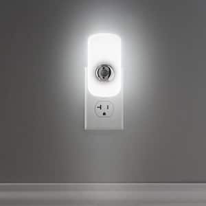 Emergency Power Failure and Flashlight Bright White LED White Night Light with Motion Sensor and Automatic Dusk to Dawn
