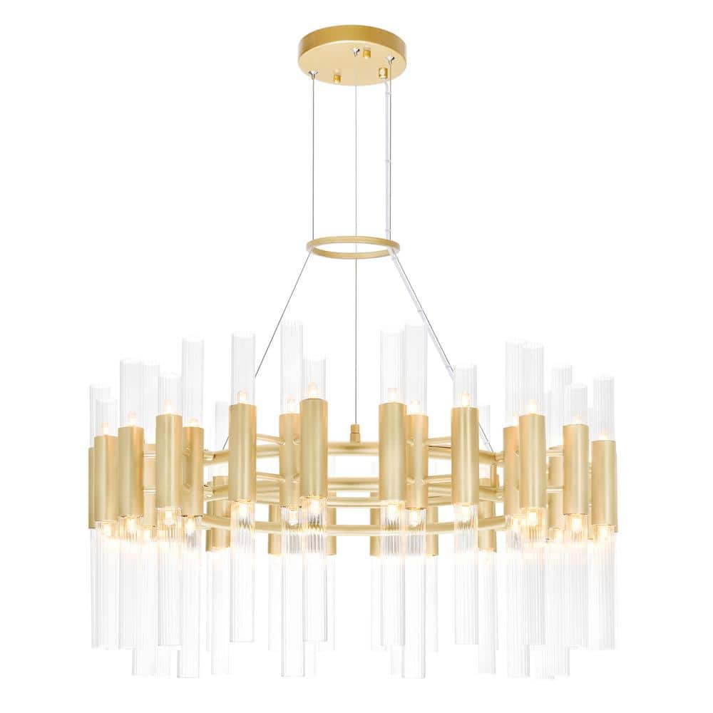 Orgue 72 Light Chandelier With Satin Gold Finish price history on PriceWatchPro