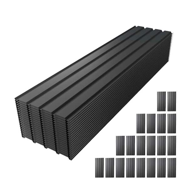 1.5 ft. x 6 ft. Standing Seam 31-Gauge Steel Roof Panel Length Galvanized Roof Panels, Waterproof Roof Panels, 20-Pieces