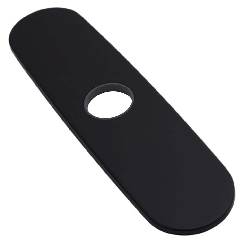 Matte Black 10-Inch Kitchen Faucet Deck Plate