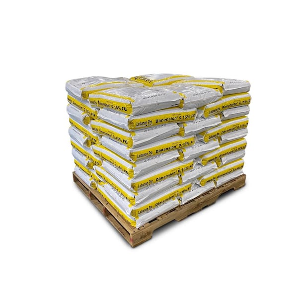 Lebanon Pro 50 lbs. Fertilizer with Dimension 0.15 FG Turf and Ornamental Herbicide 17-0-0 (45-Bags/774,000 sq. ft./Pallet)