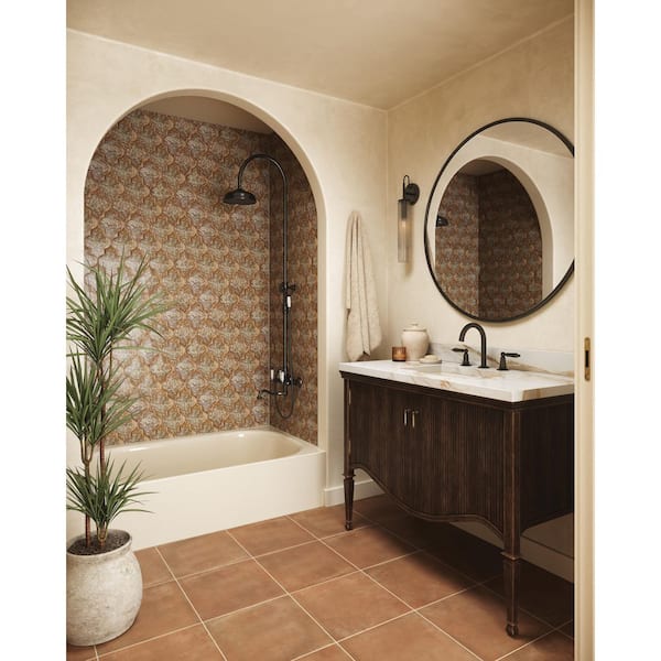 Cotto Nature Square 14 in. x 14 in. Matte Siena Porcelain Tile (10.76 sq. ft. /Carton)