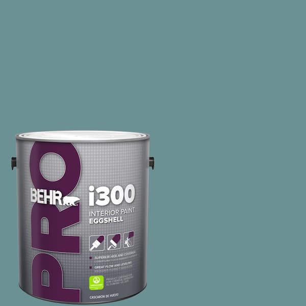 BEHR PRO 1 gal. #T15-16 Blue Clay Eggshell Interior Paint PR33301 - The ...