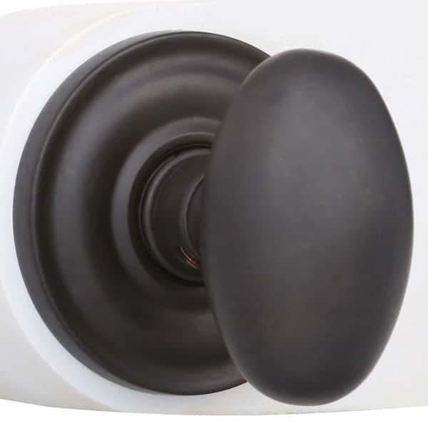 Egg Oil-Rubbed Bronze Privacy Bed/Bath Door Knob