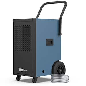 110 pt. 4,000 sq.ft. Buckless Commencial Dehumidifier in. Blue, with Drain Hose, Pump for Basement, Garage, Energy Star
