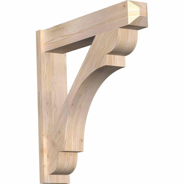 Ekena Millwork 8 in. x 38 in. x 38 in. Douglas Fir Olympic Craftsman Smooth Outlooker