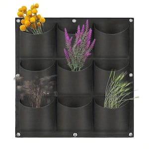 9 Section Vertical Wall Planting Kit, Complete with Seeds and Planting Soil, Grow Organic