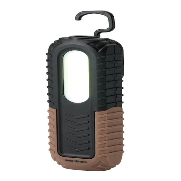 Rechargeable LED Work Light/Flashlight with Kickstand, Hook/Gear Clip/Magnet Mounting, Water Resistant, 3 Light Modes