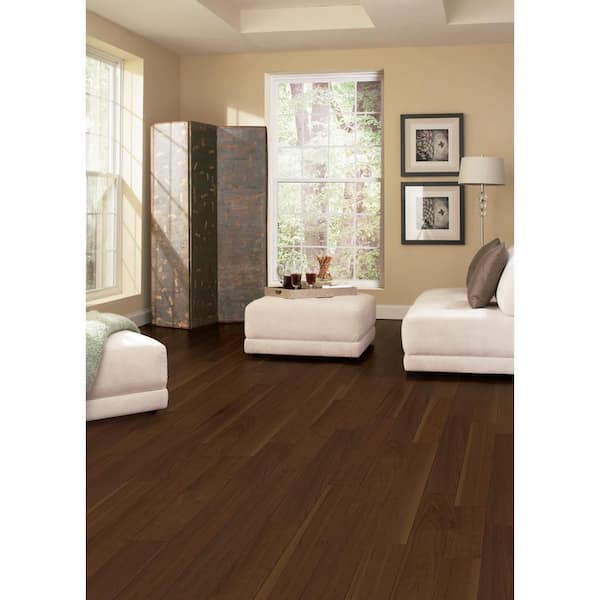 HOMELEGEND Matte American Walnut 1/2 in. T x 5 in. W x Varying Length Engineered Hardwood Flooring (26.25 sq. ft. / case)