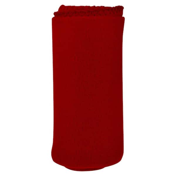 Imperial Home 50 in. x 60 in. Red Super Soft Fleece Throw Blanket (Set of 12)