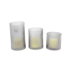 Clear Glass Traditional Candle Holder (Set of 3)
