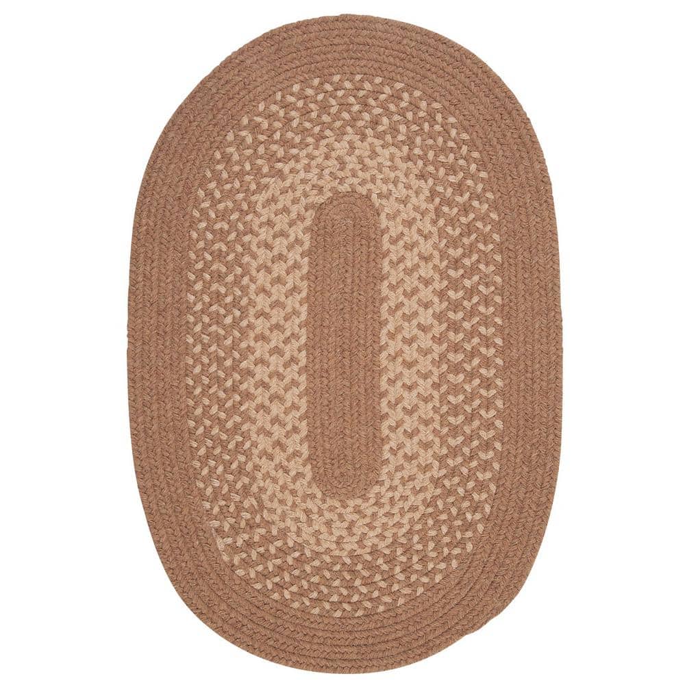 Portland Taupe 5 ft. x 8 ft. Oval Braided Area Rug price history on PriceWatchPro