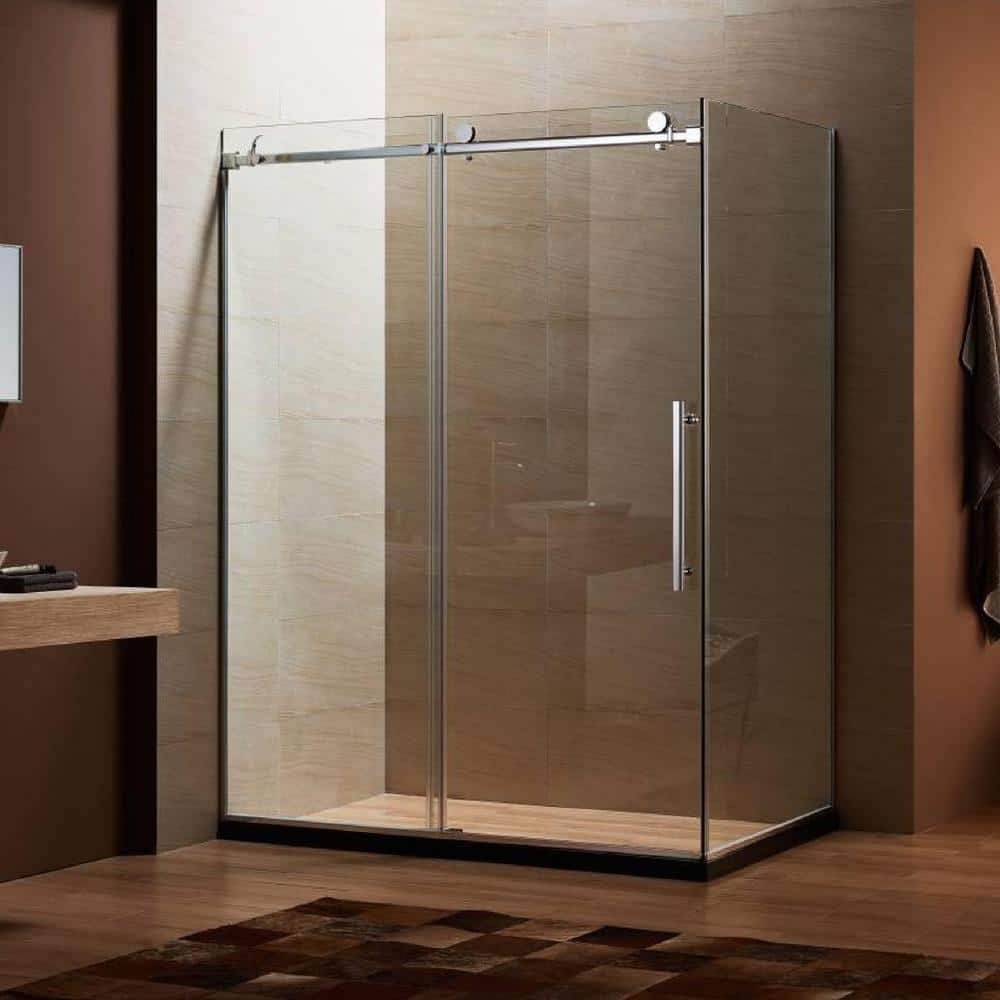 Dreamwerks 60 In X 79 In X 32 In Frameless Sliding Shower Door Kit   Dreamwerks Shower Enclosures Sb228be 64 1000 