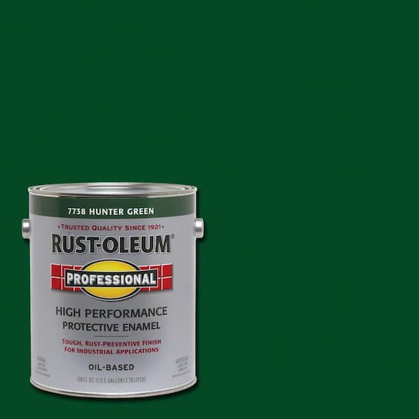 Rust-Oleum Professional 1 gal. High Performance Protective Enamel Gloss Hunter Green Oil-Based Interior/Exterior Paint