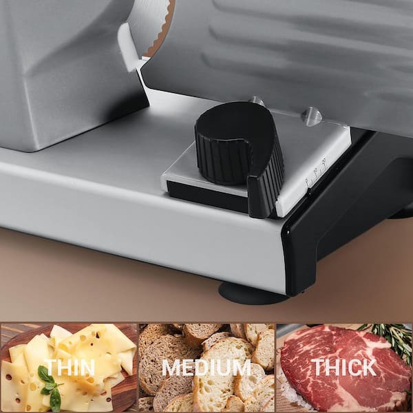 JEREMY CASS 200 W Silver Electric Deli Meat Cheese Food Slicer