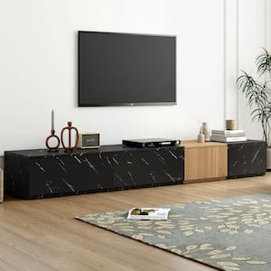 70.9 in. Modern Storage TV Stand Media Console Entertainment Center with Drop Down Door for TVs up to 80 in.