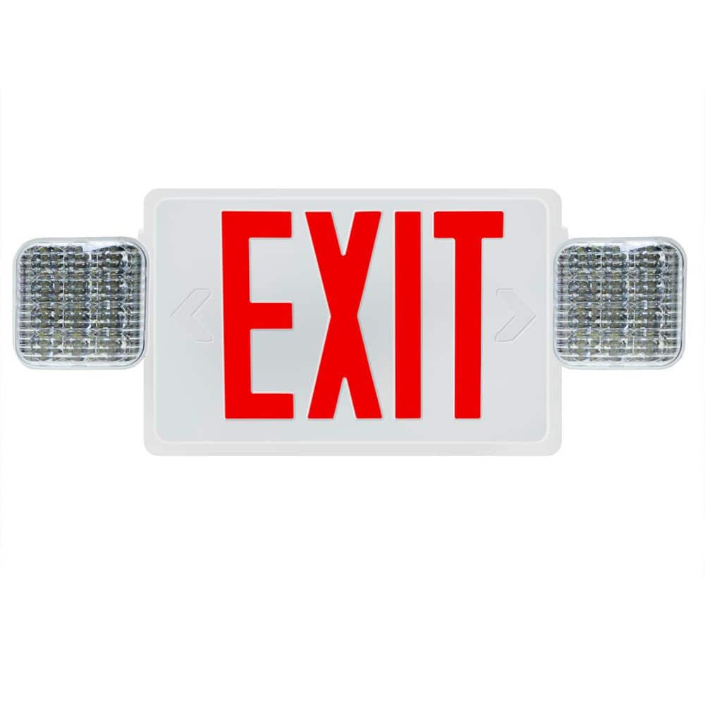 20-Watt Equivalent 120-Volt to 277-Volt Integrated LED RED Exit Sign LED Emergency Light price history on PriceWatchPro