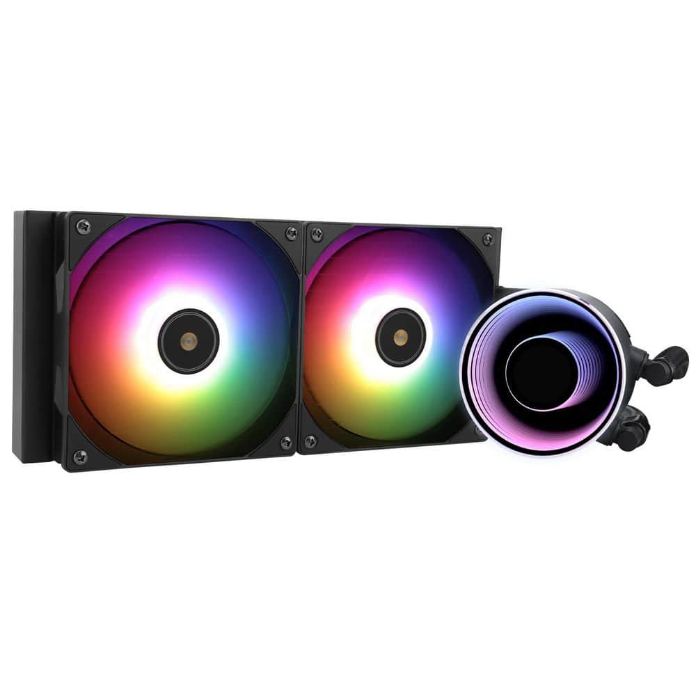 Frozen Notte 240 ARGB Water Cooling CPU Cooler Dual PWM Fans High Airflow S-FDB Bearing Black 1 Pack price history on PriceWatchPro