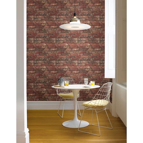 Brickwork Rust Exposed Brick Rust Wallpaper Sample