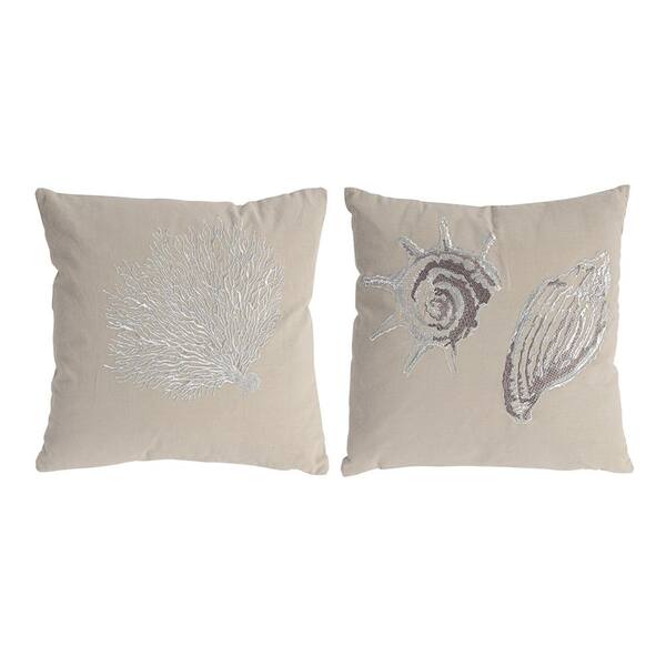 seashell throw pillows