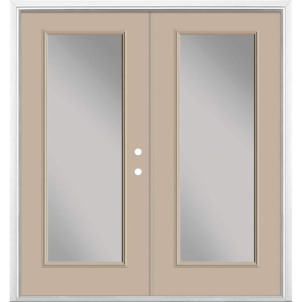 72 in. x 80 in. Canyon View Steel Prehung Left-Hand Inswing Full Lite Clear Glass Patio Door with Brickmold price history on PriceWatchPro
