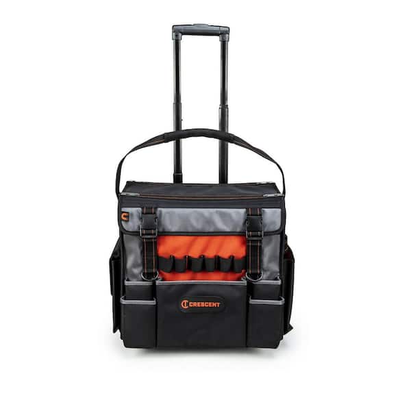 1pc Heavy Duty Tool Bag For Electricians Work Kit, Open Top Softsided 16  Inch Foldable Storage Tool Organizer
