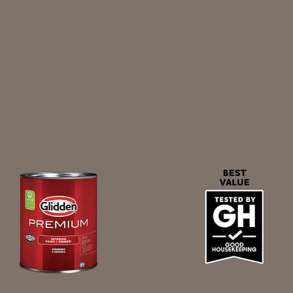 Glidden Premium 1 qt. PPG1019-6 Tattle Tail Semi-Gloss Interior Latex Paint