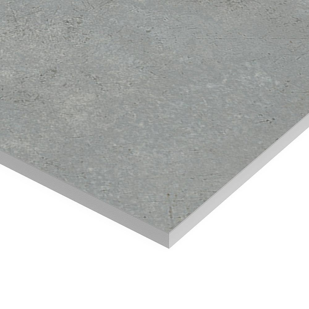 Large Format Gray Matte Porcelain Rectangular Wall and Floor Tile